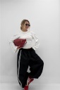 pantalone con elastico in vita e polsino marte